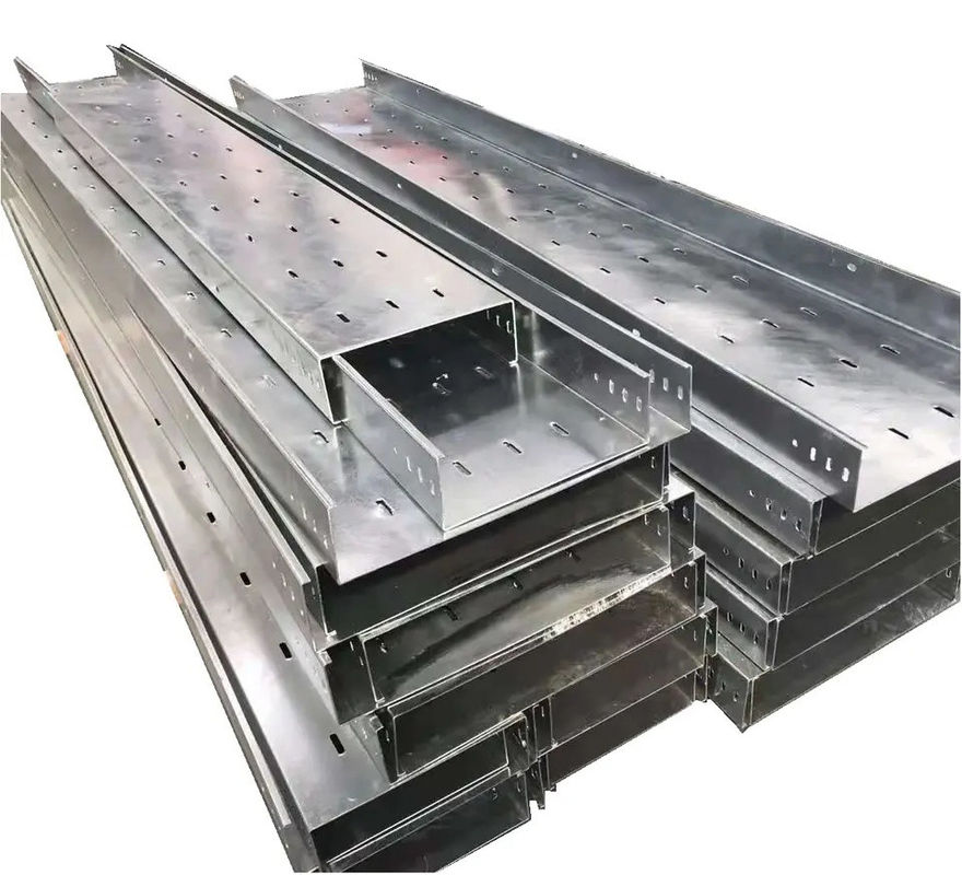 نصب پیچ سینی کابل سوراخ دار گالوانیزه گرم به ضخامت 1.5-2.5 میلی متر