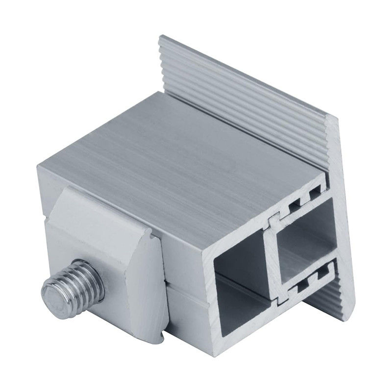 گیره میانی پنل خورشیدی SS مقاوم در برابر خوردگی 3.0mm-4.5mm ضخامت