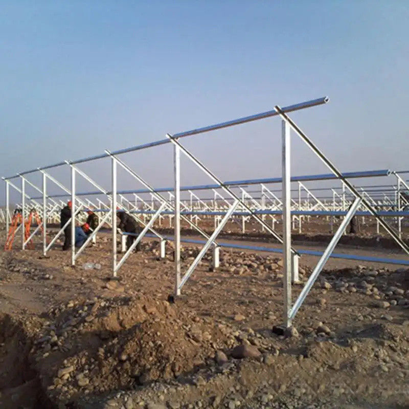 اسکرو زمین یا قاب فلزی پایه بتنی برای پنل خورشیدی Al6005-T5