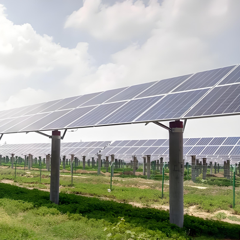 Versatile Ground Solar Mounting Brackets featuring screw in foundation system adaptable to most soil types and conditions